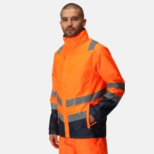 Regatta Pro 3-in-1 Hi-Vis Two-Tone Jacket (Orange)